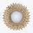 Iron Frame Vertical Round Decorative Mirror