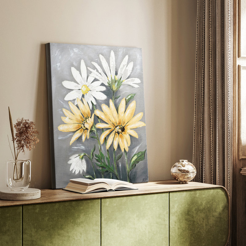 SummerDaisies II - Gallery Cavas sur mesure, H 18 po x l 12 po
