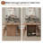 78.7'' Dining Table For 4 6 8 10, Rectangular Kitchen Table With Storage, Farmhouse Dining Room Table For Kitchen, Dining Room, Living Room