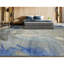 Canterbury Silk Abstract Area Rug in Blue-73602495