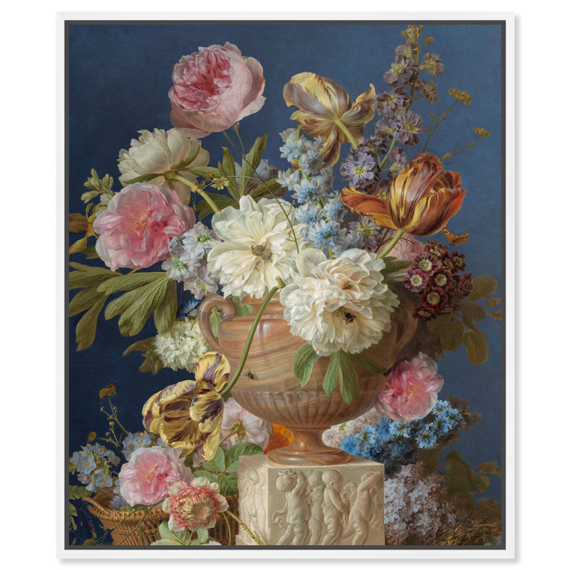 Portmanteau Vase Canvas Floral & Botanical Print by Oliver Gal, Black Frame, 16 x 20, 21"H x 17"W, White Frame