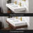 FRALIMK Double Floating Bathroom Wall Mount Sink Solid Surface Rectangle with Faucet Hole