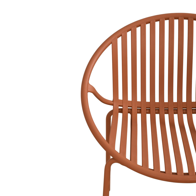 Chaises de salle à manger de patio, Orange