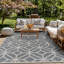 Tapis d'intérieur / extérieur bleu / gris / ivoire Pissouri-898483339