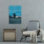 Serene Coastal Silhouette Abstract Contemporary Minimalist Horse Landscape Nature Wall Art Print-188140403