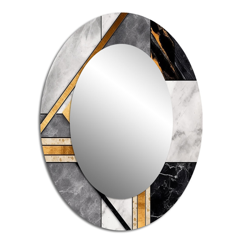 Lando - Abstract Metal Mirror, 40" x 30"