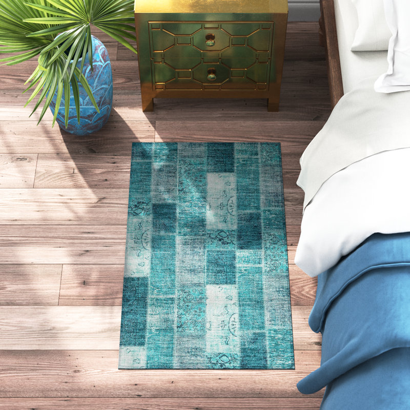 Patchwork Indoor / Outdoor Rug, Rectangle 1'8" x 2'6"