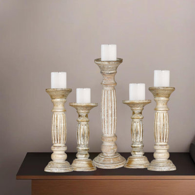 12'' H Wood Tabletop Pillar