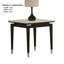 Table de bout de style contemporain en bois fritté 1 pièce