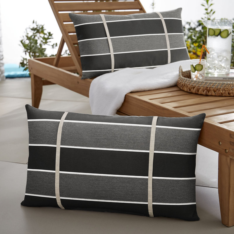 Grinell Indoor/Outdoor Lumbar Pillow, 16" x 26"