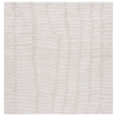Aivery Geometric Shag Area Rug