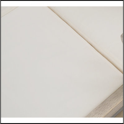 Lit de jour d'extérieur, lit de jour de patio avec quatre coussins, lit d'extérieur en bois avec accoudoirs courbés pour la piscine, la cour, le jardin (coussin gris et beige)