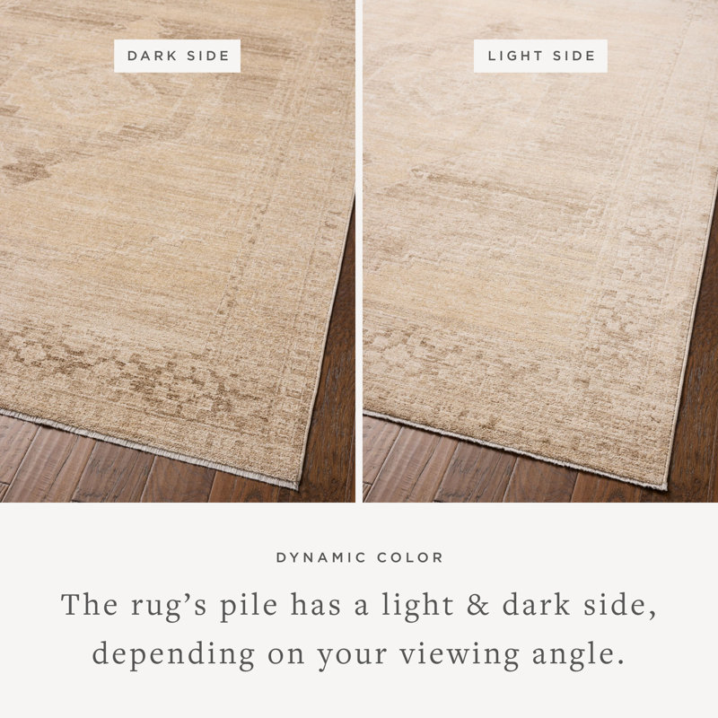 Chris Loves Julia x Loloi Palma Wheat / Taupe Area Rug, Rectangle 2'3" x 3'10"