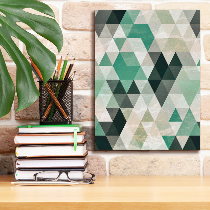 " Triangle Pattern " by Tai Prints, 16" H x 12" W x 0.75" D