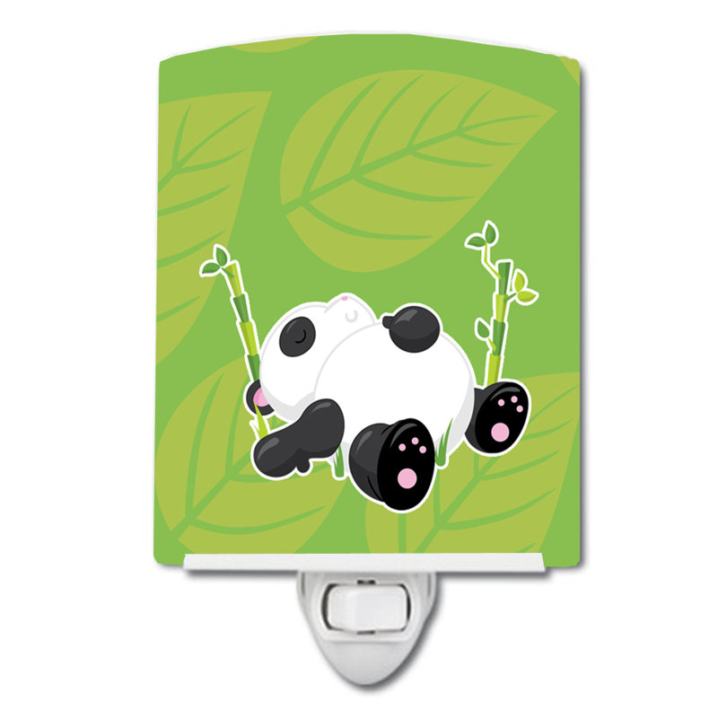 Éclairage pour nuit en céramique panda