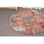 Petit tapis 3,2 x 3,3 pi, tapis rétro, tapis moderne orange, tapis tissés à plat, tapis turc