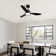 42''/52'' 3 - Blade Dimmable Ceiling Fan With Led Light & Remote Control