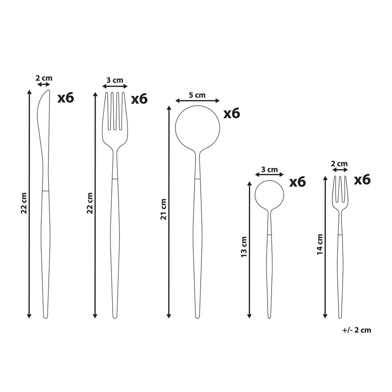 30 Piece Cutlery Set BAVETTE Silver