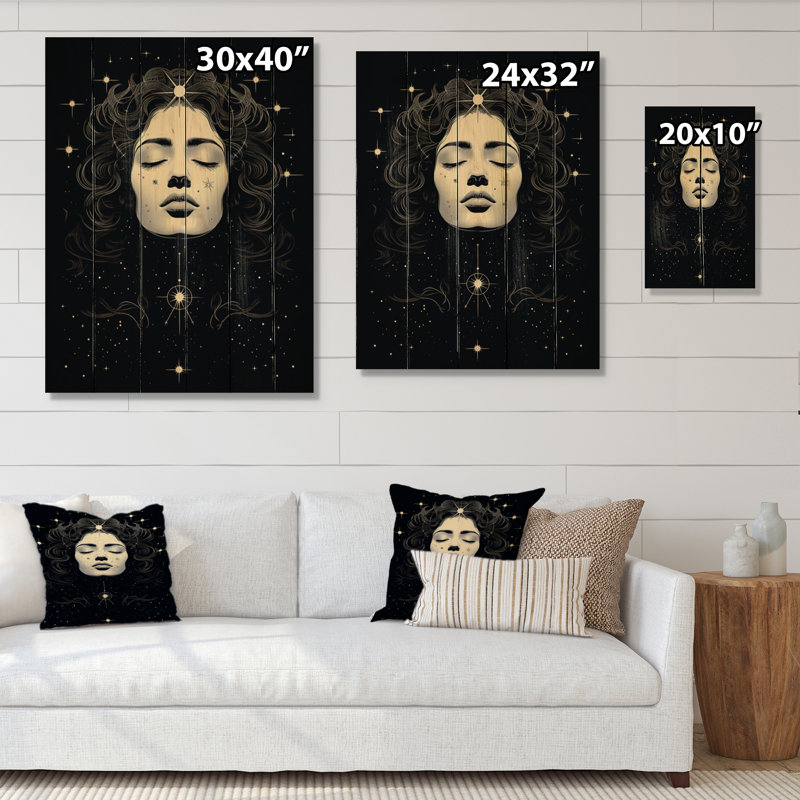 Impression spirituelle sur bois Maumin Insight VII, H 40 po x l 30 po x P 0,78 po