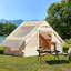 Tente gonflable pour le camping, tentes de camping glamping instantané pour 4 à 6 personnes avec grand lanterneau en TPU et auvent imperméable, tente de camping imperméable facile à installer pour toutes les saisons