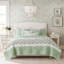 Ensemble de courtepointe en coton percale 6 pièces avec coussins pour lit double / grand-131602599