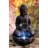 Resin Meditating Buddha Fountain with LED Light