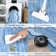 Bordered Design Machine Washable Rug with Rubber Backing for Living Room Modern Non-Slip Dining Room Rug Easy-Cleaning Floor Carpet for Bedroom