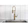 Litze® SmartTouch® Articulating Single Handle Kitchen Faucet with Finished Hose