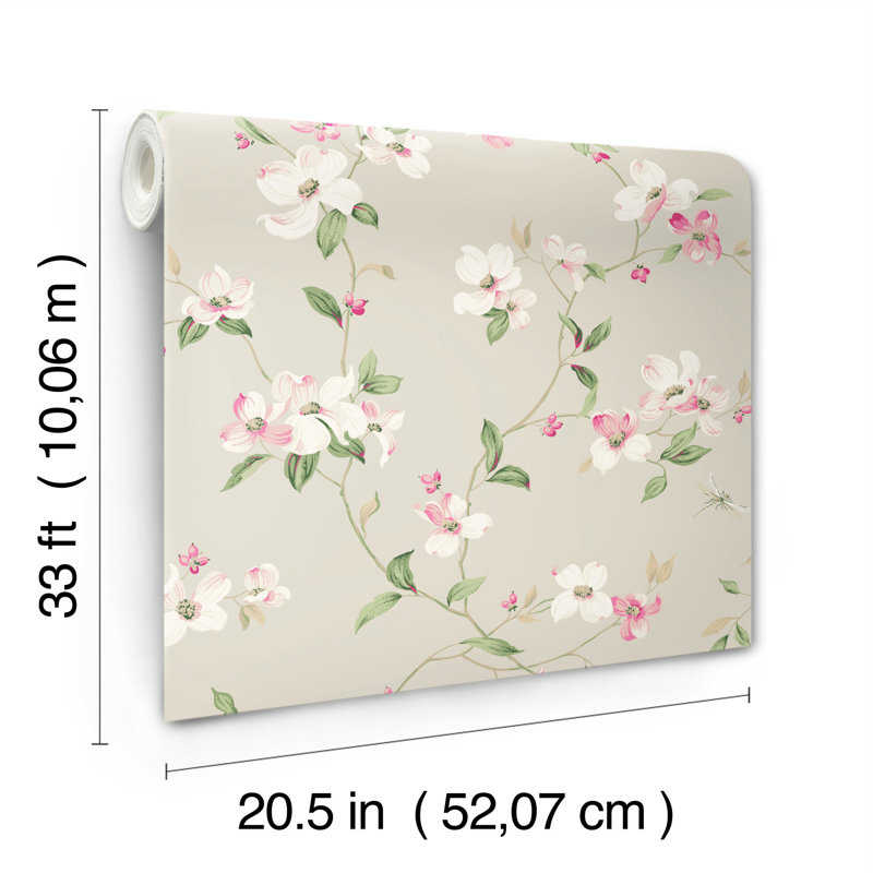 Rouleau de papier peint L 33 pi x l 20,5 po , Taupe