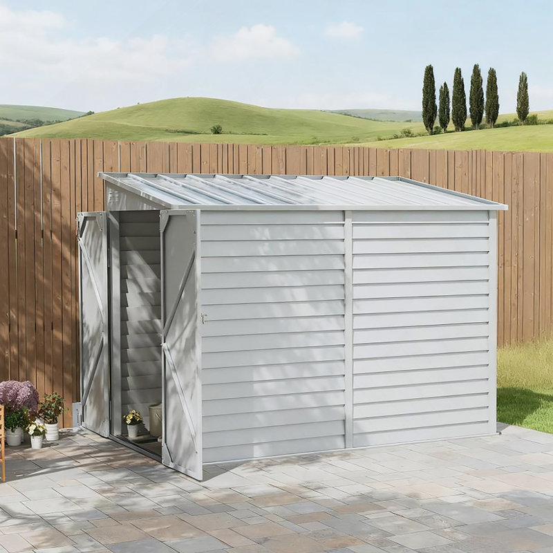 Remise de jardin verrouillable, Blanc