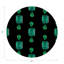 Gem Emeralds Vegan Leather Round Pebble Placemat-1606703689-1606703688