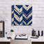 Toile épique Graffiti «Indigo Batik 2» par Wild Apple Portfolio, 18 po x 18 po