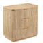 Commode 3 tiroirs, commode moderne à courbes de 27,6 po de largeur, table de chevet, rangement de tiroir en bois pour chambre à coucher, salon, couloir