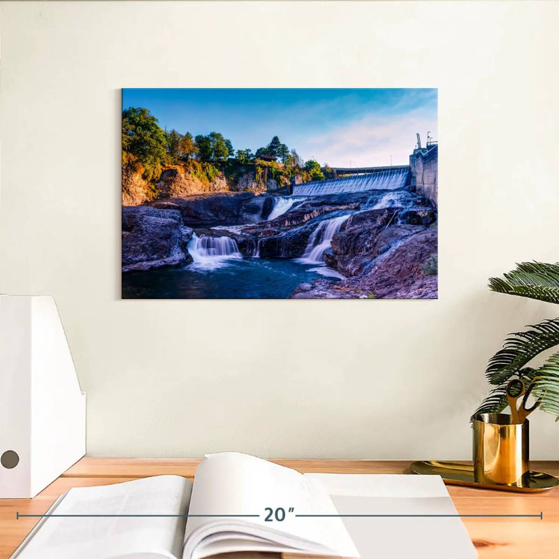 Alvord Spokane Falls And Dam, 8" H x 12" W