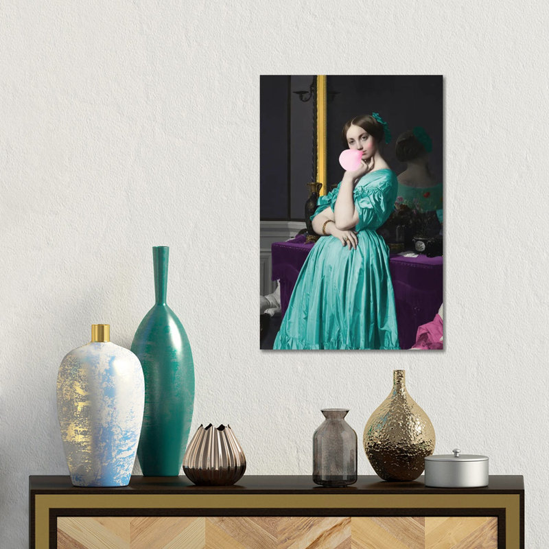Mint Dress by Grace Digital Art Co - No Frame Gallery-Wrapped Canvas Giclée on Canvas, 45.72cm H x 30.48cm W
