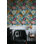 Peinture à l'huile, papier peint floral, coup de pinceau texturé, adhésif mural