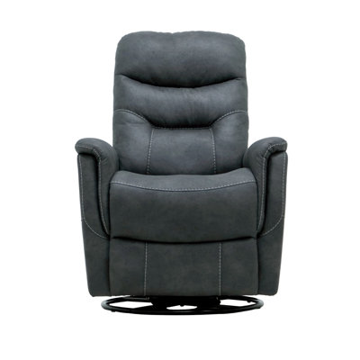 Gray Swivel Gliding Recliner