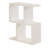 Modern 2-Tier Side Table, White, 17.7 x 20.2 x 7.1 inches | 100% Melamine Coated Particle Board, Thickness: 0.7 inches | Sleek Design with Additional Storage, Ideal for Living Room & Bedroom Use-856520319