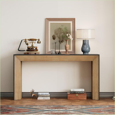 Table basse en placage de bois inspiré du foyer pour le salon / couloir, polyvalente et amp; Robuste