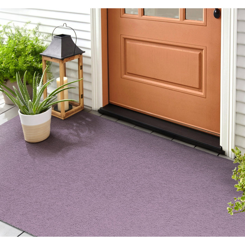Non-Slip Outdoor Doormat, Lavender Field