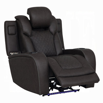 Fauteuil inclinable électrique Wendell avec rangement, USB et DEL