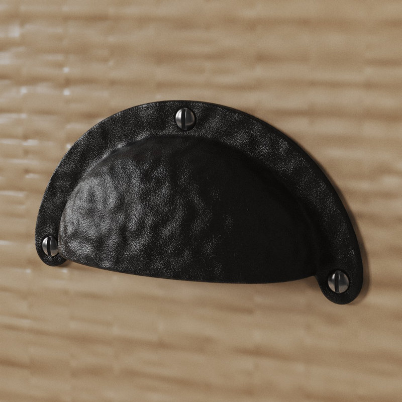 Poignée coquille 3 1/4" center/bin en fer