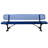 8 Ft. Outdoor Bench With Blue - Strong And Construction For Deck, , Lawn, Patio 8ft Powder-coated Steel, Blue, Fits Patio, Porch