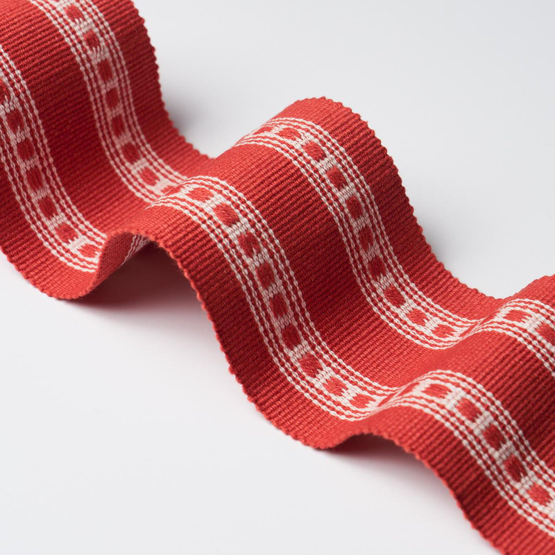 Tissu en similicuir 100% coton Lubeck Performance, Rouge