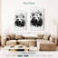 Tête d'ours Brampt noir et blanc-108549550