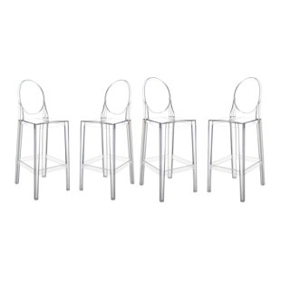 Tabouret transparent (Ensemble de 4)