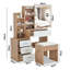 Ahmier Dressing Table with Sliding Mirror-499666633