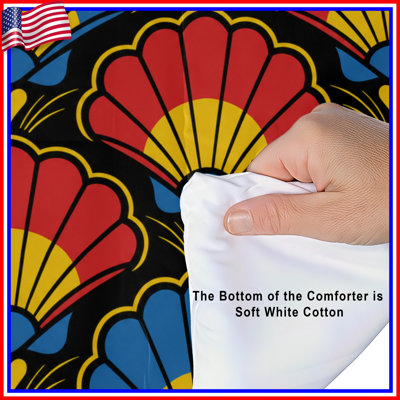 Colorful Shell Pattern Comforter