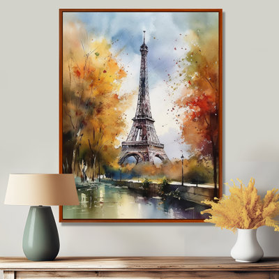 «Pastel Eiffel Tower In Paris III», reproduction d'art sur toile Paris
