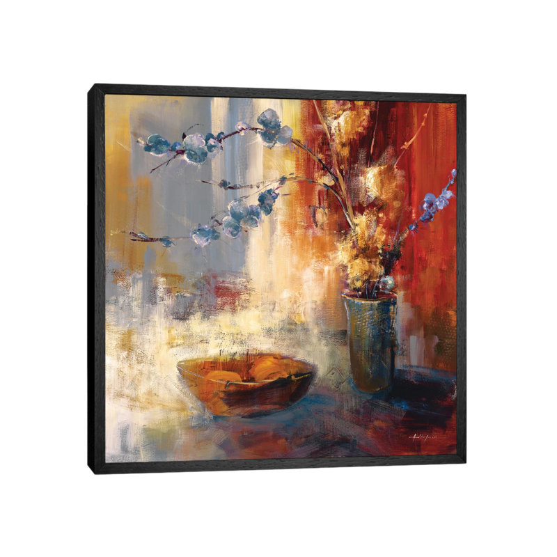 Still Life II 1 Piece Painting on Canvas, 66.04 cm H x 66.04 cm W, Black Framed